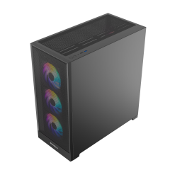 GameBooster MYSTRAL 750w 80+ Bronze APFC 3.1 PCI-E 5.1 4*ARGB PWM E-ATX ARGB Şerit Mesh Gaming Kasa