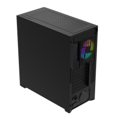 GameBooster MYSTRAL 750w 80+ Bronze APFC 3.1 PCI-E 5.1 4*ARGB PWM E-ATX ARGB Şerit Mesh Gaming Kasa