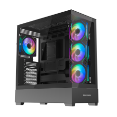 GameBooster NYVRA PRIME 750w 80+ Bronze APFC 3.1 PCI-E 5.1 4*ARGB PWM ARGB Şerit SeaView Gaming Kasa