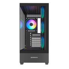 GameBooster NYVRA PRIME 750w 80+ Bronze APFC 3.1 PCI-E 5.1 4*ARGB PWM ARGB Şerit SeaView Gaming Kasa