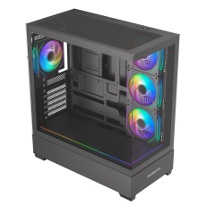 GameBooster NYVRA PRIME 750w 80+ Bronze APFC 3.1 PCI-E 5.1 4*ARGB PWM ARGB Şerit SeaView Gaming Kasa