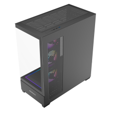 GameBooster NYVRA PRIME 750w 80+ Bronze APFC 3.1 PCI-E 5.1 4*ARGB PWM ARGB Şerit SeaView Gaming Kasa