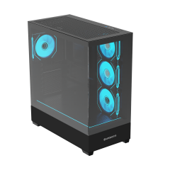 GameBooster NYVRA PRIME 750w 80+ Bronze APFC 3.1 PCI-E 5.1 4*ARGB PWM ARGB Şerit SeaView Gaming Kasa