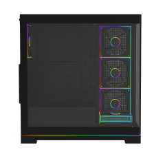 GameBooster NYVRA SYNC 850w 80+ Bronze APFC 3.1 PCI-E 5.1 5*ARGB PWM ARGB Şerit SeaView Gaming Kasa