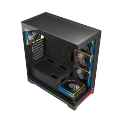 GameBooster NYVRA SYNC 850w 80+ Bronze APFC 3.1 PCI-E 5.1 5*ARGB PWM ARGB Şerit SeaView Gaming Kasa