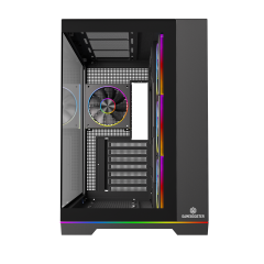 GameBooster NYVRA SYNC X 850w 80+ Bronze APFC ATX 3.1 PCI-E 5.1 4*ARGB PWM ARGB Şerit SeaView Gaming Kasa