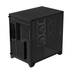 PowerBoost PB-C9025B 750w 80+ Bronze APFC ATX 3.1 PCI-E 5.1 4*ARGB PWM SeaView Gaming Siyah Kasa