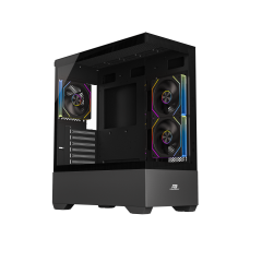 PowerBoost PB-J9031B 750w 80+ Bronze APFC ATX 3.1 PCI-E 5.1 3*ARGB PWM SeaView Gaming Siyah Kasa