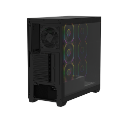 PowerBoost PB-J9030B 750w 80+ Bronze APFC 3.1 PCI-E 5.1 4*ARGB PWM SeaView Gaming Siyah Kasa