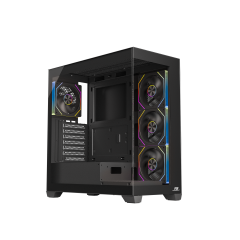 PowerBoost PB-J9030B 750w 80+ Bronze APFC 3.1 PCI-E 5.1 4*ARGB PWM SeaView Gaming Siyah Kasa