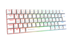 GameBooster Syma RGB Blue 60M Switch Kablolu Beyaz Mekanik Gaming Klavye