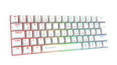 GameBooster Syma RGB Red 60M Switch Kablolu Beyaz Mekanik Gaming Klavye