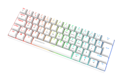 GameBooster Syma RGB Red 60M Switch Kablolu Beyaz Mekanik Gaming Klavye