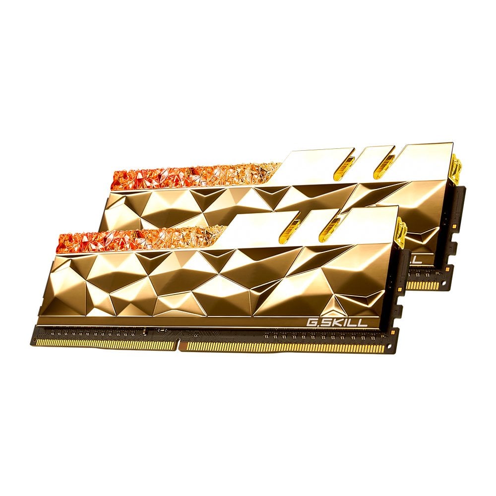GSKILL Trident Z Royal Elite Gold RGB DDR4-3600Mhz CL14 32GB (2X16GB) DUAL (14-14-14-34)  1.45V Bellek Kiti