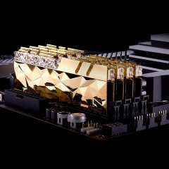 GSKILL Trident Z Royal Elite Gold RGB DDR4-3600Mhz CL14 32GB (2X16GB) DUAL (14-14-14-34)  1.45V Bellek Kiti