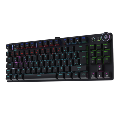 GameBooster Ryba Rainbow Blue Switch Triple Mode Siyah Mekanik Gaming Klavye