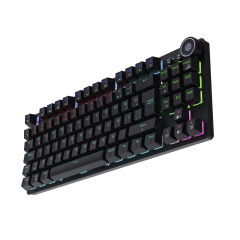 GameBooster Ryba Rainbow Blue Switch Triple Mode Siyah Mekanik Gaming Klavye