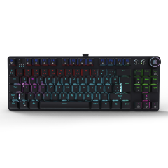 GameBooster Ryba Rainbow Red Switch Triple Mode Siyah Mekanik Gaming Klavye