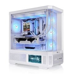 THERMALTAKE View 370TG Beyaz 4x120mm ARGB Fanlı ATX KASA