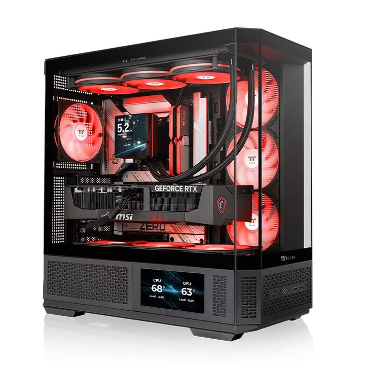 THERMALTAKE View 370TG Siyah 4x120mm ARGB Fanlı ATX KASA
