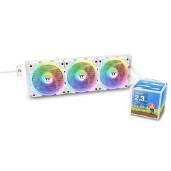 THERMALTAKE MINECUBE 360 Ultra Beyaz 3,95'' TFT LCD 360mm Intel/AM5 Sıvı Soğutucu