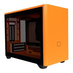 Cooler Master MasterBox NR200P Tempered Glass Mini-ITX, SFX PSU Destekli Bilgisayar Kasası Günbatımı Turuncu