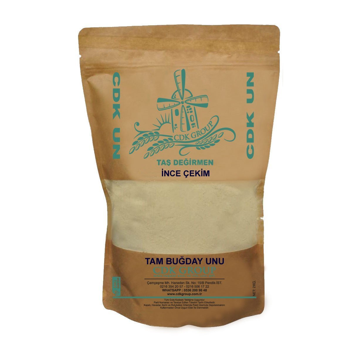 Tam Buğday Unu  ( İnce Çekim ) 2 Kg