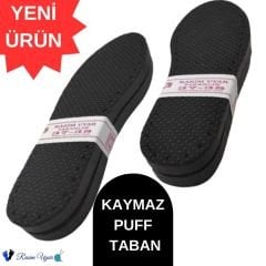 KAYMAZ PUFF KALIN  TERLİK TABANI 5 ÇİFT   - ÜÇ KATMANLI