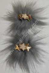 BOOTIES ORNAMENT STARY GRAY