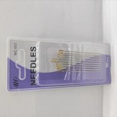 SEWING NEEDLE YELLOW (10 pieces) gold