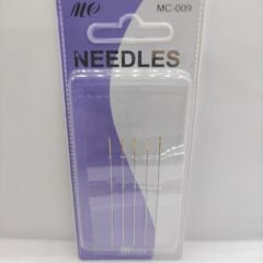 THIN SEWING NEEDLE YELLOW (5 pieces) gold