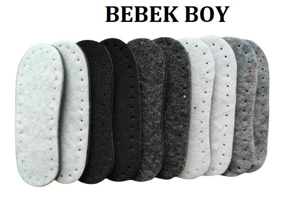 KEÇE KAPLI EVA BEBEK BOY PATİK TABANI (10'LU PAKET)