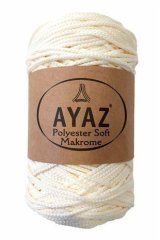 Ayaz Polyester Soft Makrome İpi 1300 KREM