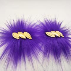 BOOTIES ORNAMENT ALMOND PURPLE GOLD