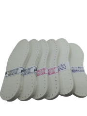 5 PAIRS OF WHITE THREE LAYER BOOTIES (5 PAIRS PACK) (artificial leather+eva+felt)