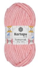 KARTOPU YUMURCAK KADİFE İP 777 PUDRA PEMBE