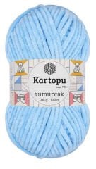 KARTOPU YUMURCAK VELVET ROPE LIGHT BLUE 540