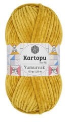 KARTOPU YUMURCAK KADİFE İP 310 HARDAL