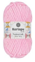 KARTOPU YUMURCAK VELVET YARN BABY PINK 767