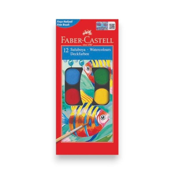 Faber Castell Suluboya Red Line 12 Renk Büyük Boy