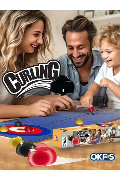 Mini Curling Ekransız Vakit Geçirme Aktivitesi Aile Etkileşimi Kutu Oyunu