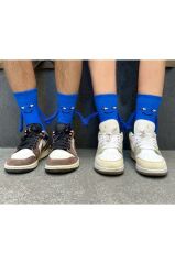 Mıknatıslı El Ele Tutuşan Çorap Arkadaşlık Spor Çorabı Lacivert 2 Adet
