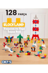 128 Parça Yapı İnşa Seti Çocuklar İçin Yaratıcı Oyuncak Yapım Seti Lego