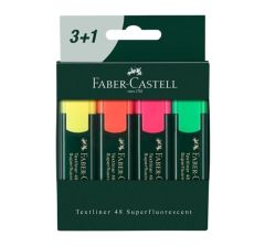 Faber Castell Fosforlu Kalem 3+1 Set