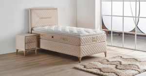 Petra 120x200 Tek Kişilik Yatak, Baza, Başlık Seti MYB1309A