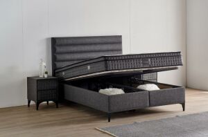 Luna 150x200 Çift Kişilik Yatak, Baza, Başlık Seti MYB1313B