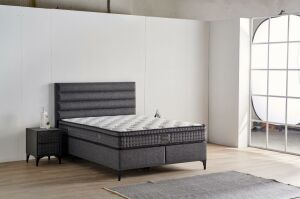 Luna 150x200 Çift Kişilik Yatak, Baza, Başlık Seti MYB1313B