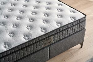 Luna 150x200 Çift Kişilik Yatak, Baza, Başlık Seti MYB1313B