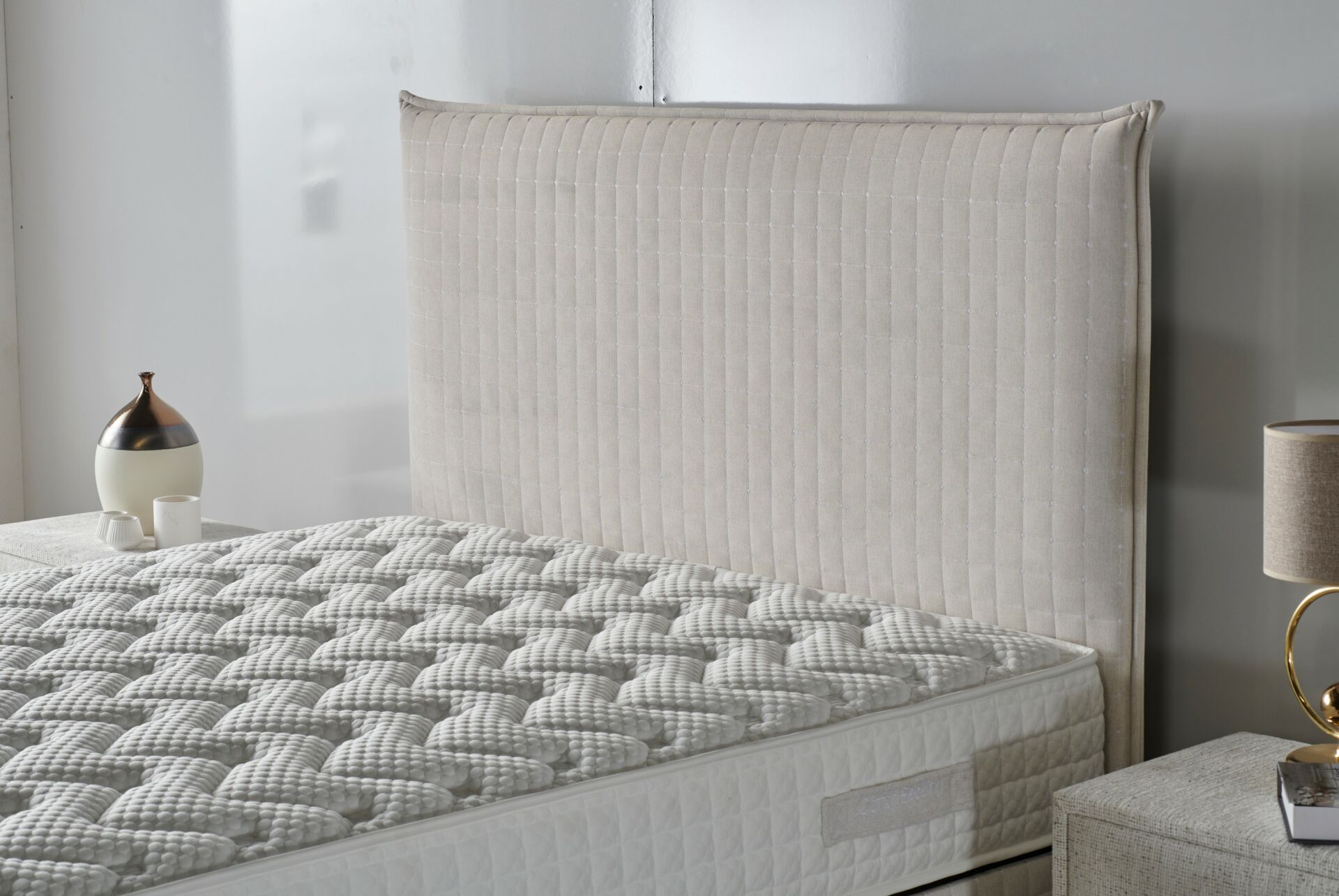 Comfort Krem 120 cm Tek Kişilik Baza Başlığı CB3215