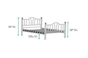 Pasifik Metal Karyola 140x190 ARM075